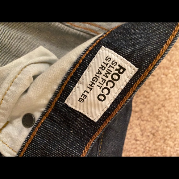 Men’s express Rocco slim fits straight leg jeans - Picture 5 of 7